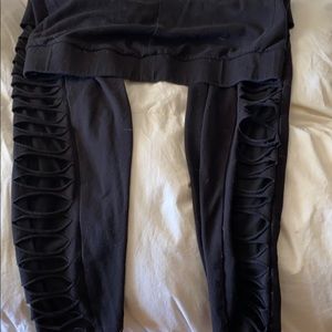 Ripped side leggings